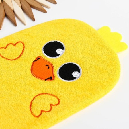 Baby washcloth for swimming "duckling", mittens, from Mahra-1