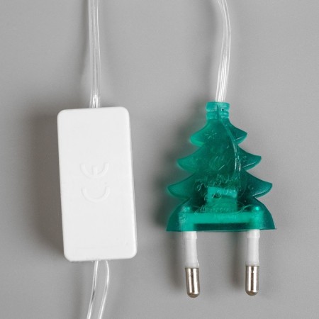 Garland “thread” 1.2 m, IP20, transparent thread, 12 LED, glow of multi, fixing, 220 V-3