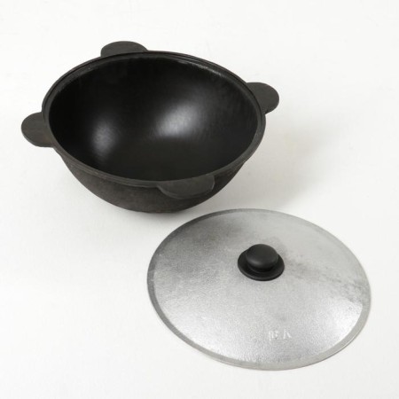 Set for pilaf: Kazan 10l, stove for a cauldron, noise 47cm, seasoning as a gift-7