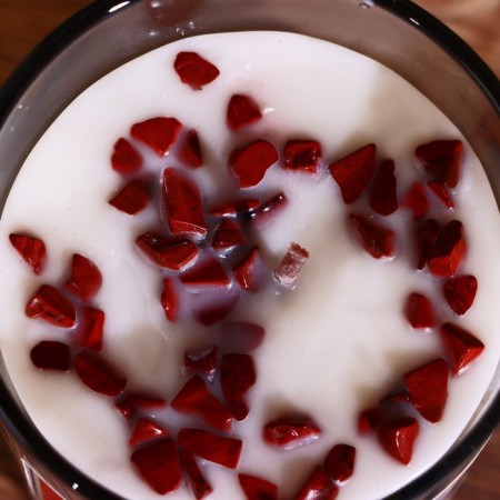 Soye candle "7 chakras" with crystals, 200 g, Muladhara-2