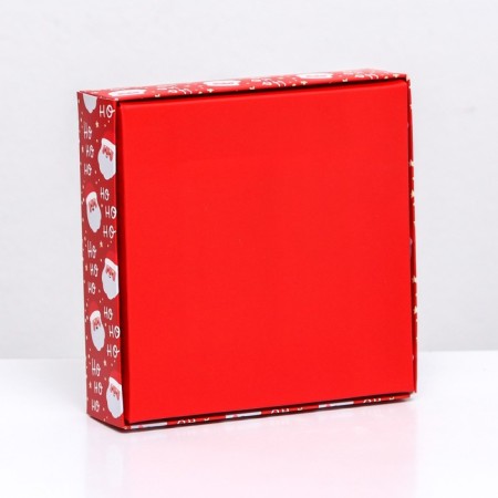 Box for sweets 4 pcs, 12.6 x 12.6 x 3.5 "Santa Claus"-5