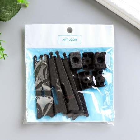 Plastic stand for photo frames 9.7x2.4x0.6 cm-3