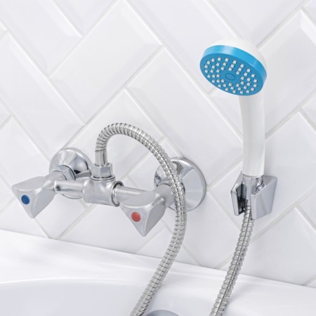 Shower mixer RMS SL119-003, two-wound, chrome-1