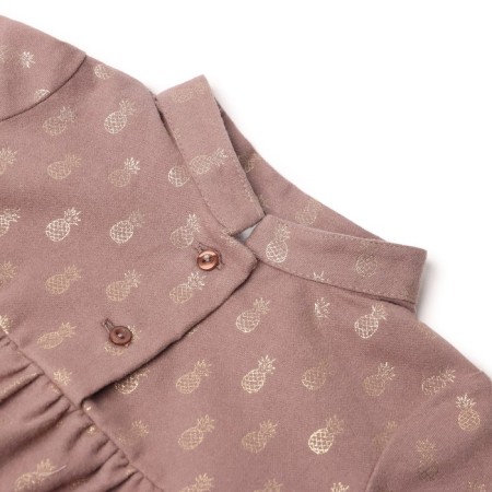Baby dress I "pineapple", height 86-92, brown-1