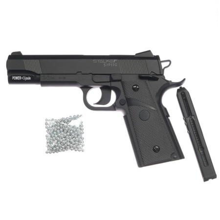 Pneumatic pistol Stalker "S1911G" cal. 4.5 mm, 3 j, bldg. plastic, up to 120 m/s-4