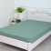 Bishop on the elastic band ATRA 140x200x20, green calico 120g/m, HL100%