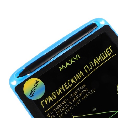 Graphic tablet for drawing and notes LCD MaxVI MGT-01C, 8.5 ”, color display, blue-3