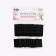 Flasp for the bra, 3 rows 2 hooks, 3.3 × 2.8 cm, 3.3 × 5 cm, 10 pcs, black color is black