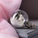 Fir -tree ball "White petals", batteries, 5 LED, glow warm white