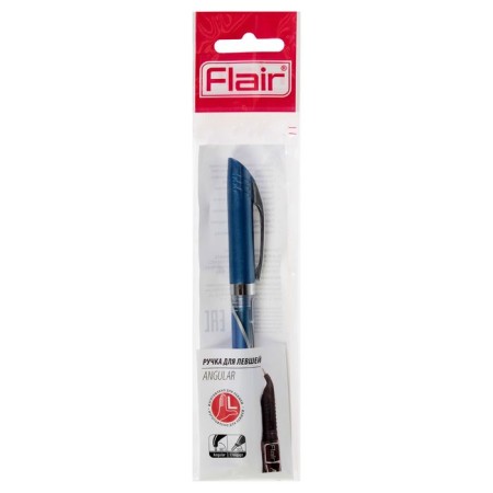 Balloon handle Flair angular for left-handed, node-bela 0.7 mm, blue rod, in a blister-1
