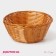 A basket for fruits and bread of the share "braid", 17 × 7 cm, brown color