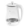 Electric kettle Energy E-207, glass, 1.7 l, 2200 watts, white
