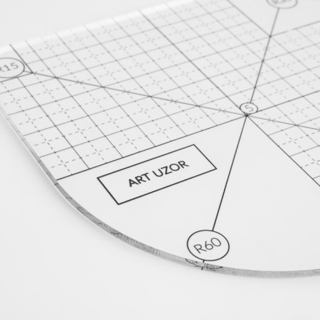 Line for rounding angles, 12 × 12 cm, the color is transparent-1