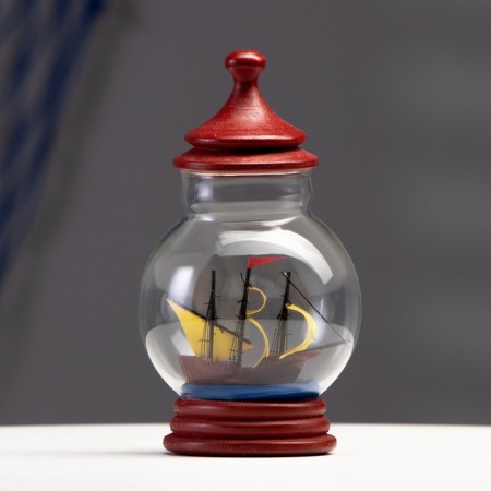 Souvenir ship in a bottle 14*8cm