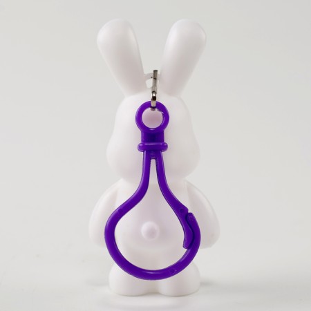 Diamond keychain "Bunny", pink color, with your own hands-6