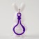 Diamond keychain "Bunny", pink color, with your own hands
