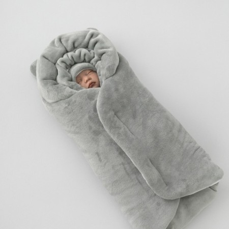 Set for discharge Winter Kinderlitto "Fluffy Bear", 5 items, height 56-62 cm, color gray color-3