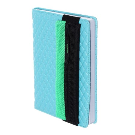 Penal soft, 1 department, 60 x 195 mm, flat, PMP 03-73 with a notebook for a notebook, bright green 57432-6