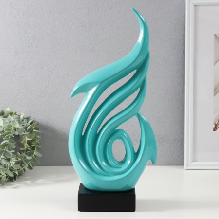 Souvenir Ceramics "Abstraction. Sea arrows" turquoise 7.5x18.5x41 cm