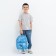 Baby backpack on lightning, 3 outer pockets, blue color