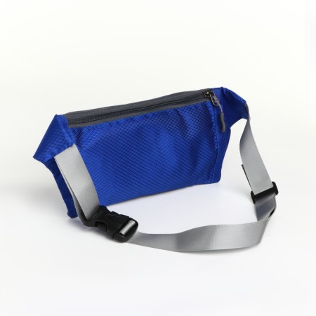Lightning waist bag, 2 outer pockets, blue color-2