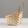 Wicker basket, D14 x 13 x H6.5 x 11 x 20 cm, bamboo