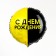 Foil ball 18 "Happy Birthday", black and yellow circle, with a substrate