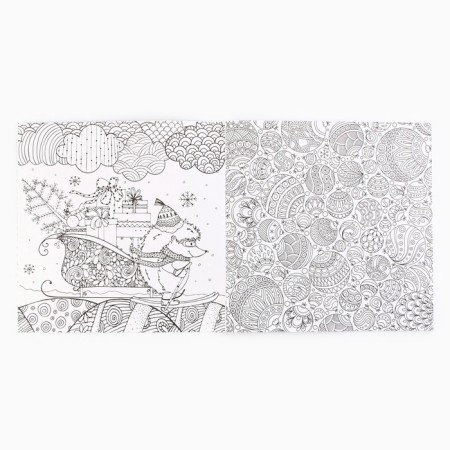 New Year's coloring anti -stress. Album "Cozy New Year" 20 pages-5