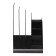 Vertical papers, 4 departments, Erichkrause "Regatta", black