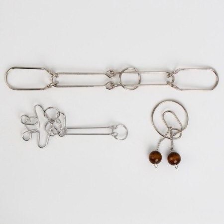 Pigle metal puzzles, 3 pieces-3