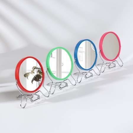 The desktop mirror is a suspended “circle”, bilateral, with an increase, D mirror surface 9 cm, color mix-4