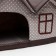 The house is double "villa". 53 x 33 x 37 cm, calico, beige-brown