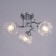 Closure ceiling dera 3x40W E27 chrome 46x46x22 cm