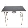 Universal SOU-12 table for grooming, rubber countertop, 900 x 600 x 750 mm, black