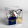Christmas ball "spruce branch", batteries, 1 LED, glow warm white