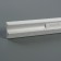 Ceiling skirting board 206026, white 52x33x2000 mm