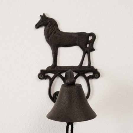 Bell Souvenir Cast iron "Horse" 13x13.5x24.5 cm-5