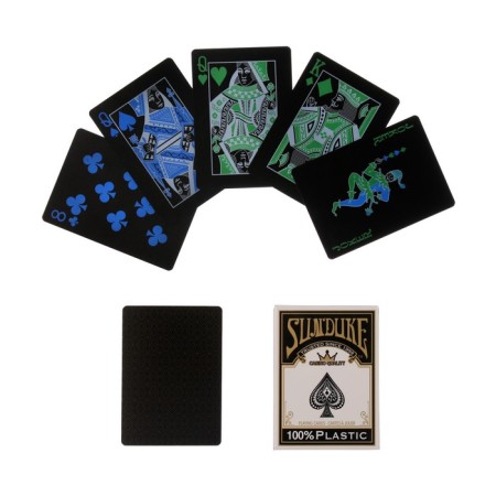 Plastic Plastic Sunduke cards, 54 pcs, 24 μm, 6.3 x 8.8 cm, black
