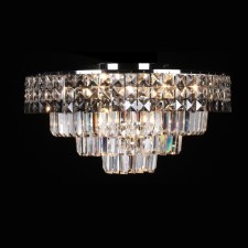 Crystal chandelier Gerhort G21123/7CR+CL+SM, 7x60W, E14, 30x48x48 cm, chromium color