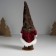 Souvenir Textile "Dwarf in a red fur coat and cap with a heart" 7.5x7.5x21.7 cm