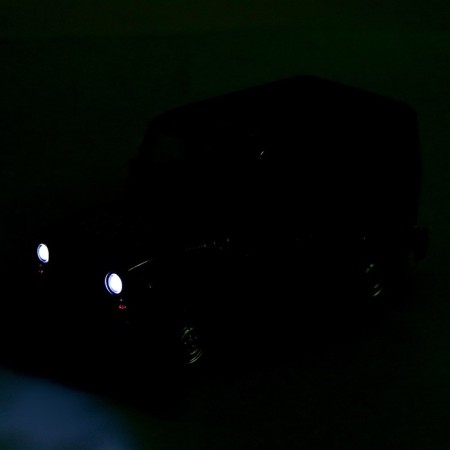 Metal machine "UAZ Hunter", inertia, 1:24, light and sound, color gray color-5