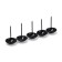 Tundra nails, decorative, 25x39 mm, black, 100 pcs