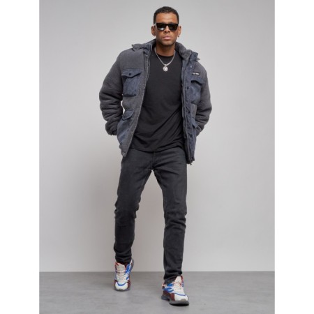 Plush jacket men's, size 56, color gray-12