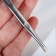 Pinzet begged, 9 cm, on a blister, matte silver color, 092