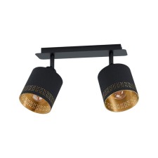 Esteperra lamp, 2x28W E27, black color