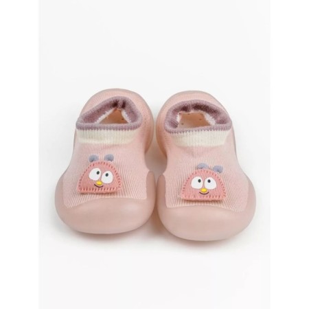 Boots-knees children's FIRST STEP Pure Pink with a breathing sole, size 24, pink color
