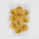 A set of buttons, 4 punctures, d = 20 mm, 10 pcs, mustard color