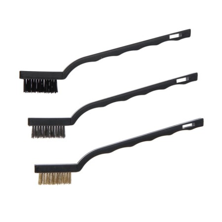 A set of brushes of metal tundra, plastic handles, small, 3 pcs.-1