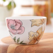 Ceramic bowl “Sicily”, 300 ml, 10 × 6.5 cm, white color