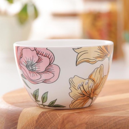 Ceramic bowl “Sicily”, 300 ml, 10 × 6.5 cm, white color